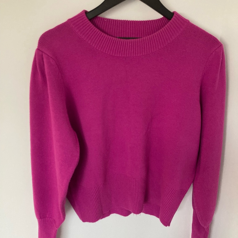 French Connection Pink Crew Neck Sweater Knit